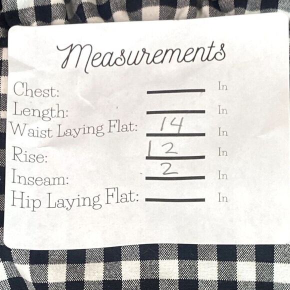 ZARA Paperbag Checker Tie Shorts Hi Waist Ruffles Side Zip Pockets S Black White - Picture 8 of 15